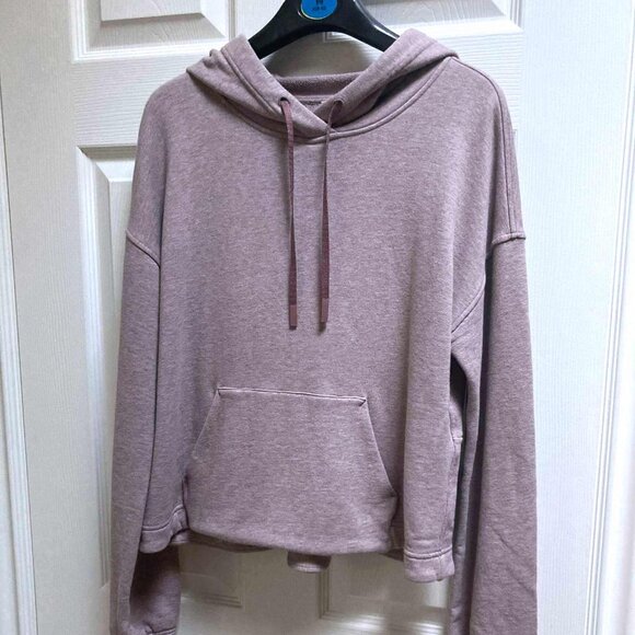 💖🌸 R-A-R-E Lululemon Cropped Peplum Hoodie Jacket Sweater in pretty Pink - Picture 5 of 11